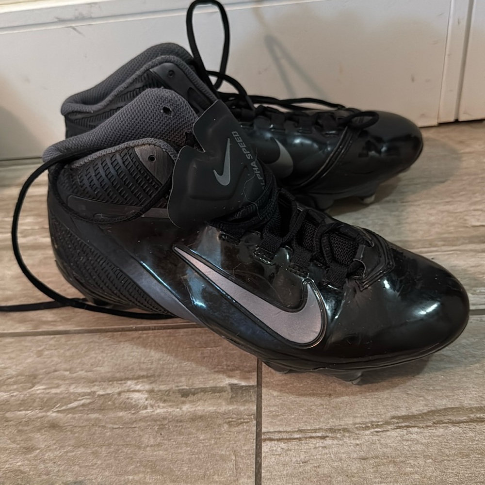 NIKE Alpha Speed 442245-002 Black Football Cleats
